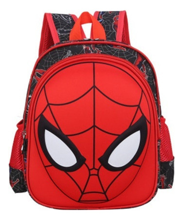 Mochila Gran Capacidad Araña Estudiante Moda Lindo