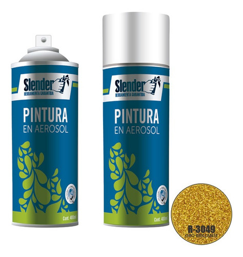 Pintura Aerosol Oro Dorado Brillante 400ml Slender