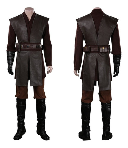 Star Wars Anakin Skywalker Marrón Cosplay Disfraz Hombre