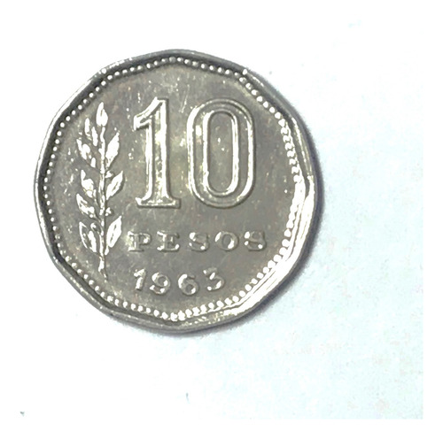 Monedas Argentinas:10 Pesos 1963 Sin Circular