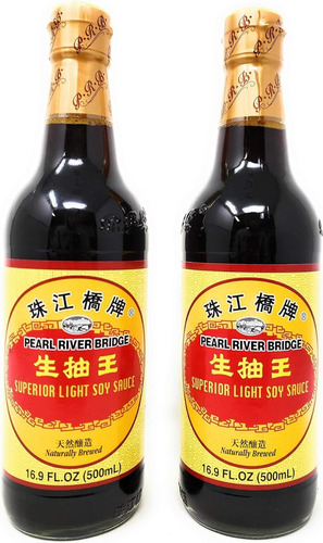 2 Salsas De Soya Oscura Pearl River Bridge 500ml C/u