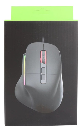 Mouse Laser Gamer Jaltech Gm1047 | Rgb | 8 Botones | 7200dpi Color Negro