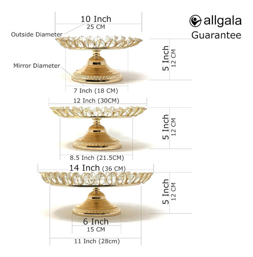 Juego De 3 Piezas Allgala, Queso Chapado En Oro, Taza De ...