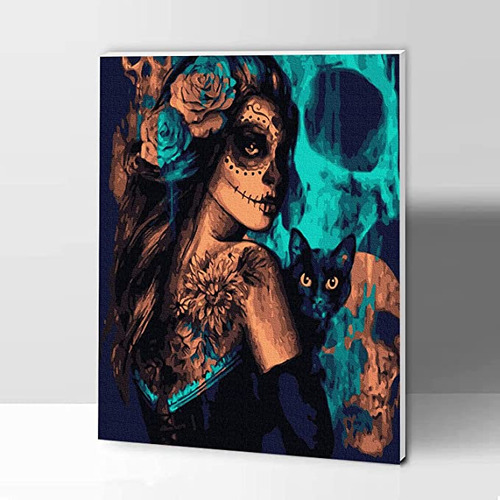 Kit Pintura X Numero Adulto 5d Dia De Los Muertos