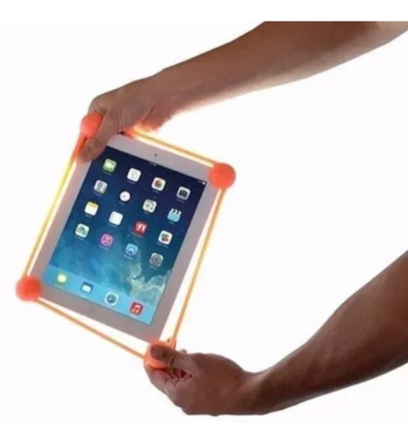 Imagem 3 de 4 de Bumper Silicone Universal Proteção Tablet iPad Gps 7 8 9 Pol