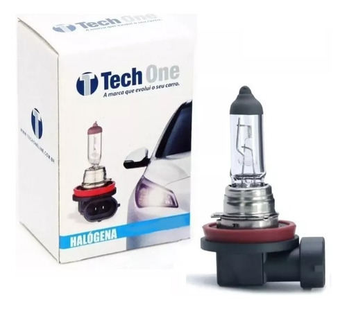 Par Lampada Halogena 12v Techone 4300k H8 35w