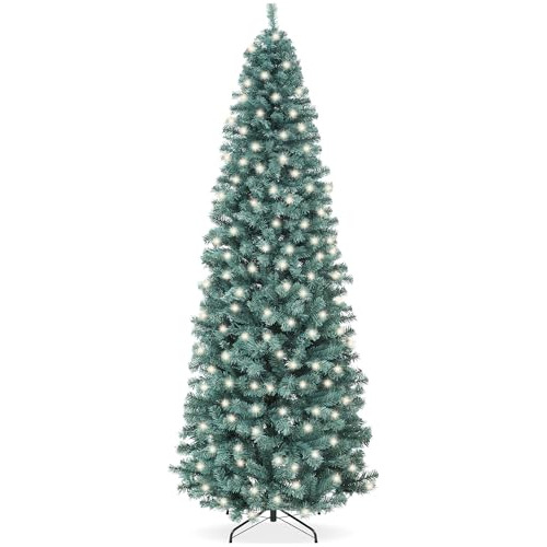 Árbol De Navidad Con Forma De Lápiz De Abeto Azul De 6 Pies,