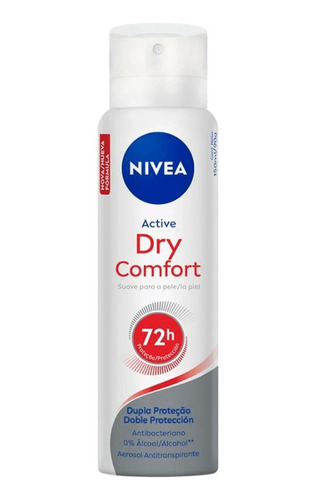 Kit 10x Desodorante Nivea Active Dry Comfort Aerossol 150ml