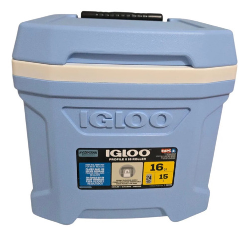 Hielera Lila De Llantas 16qt Celeste