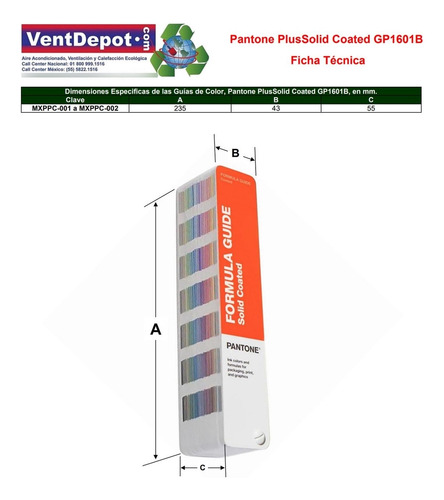 Carta De Colores De Prestigio , Mxppc-002, 2 Pzas, 2390 Colo