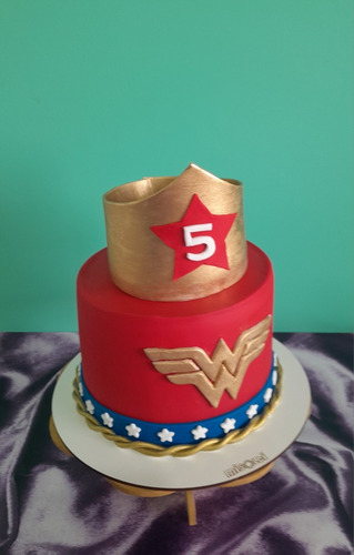 Torta Wonder Woman Mujer Maravilla