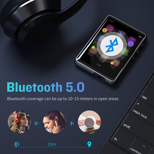 Reproductor de MP3 y MP4 bluetooth Jolike M4 color Negro