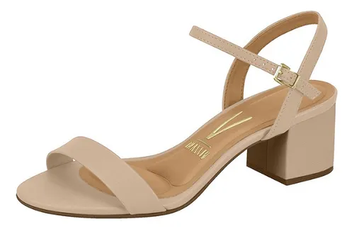 Sand lia Vizzano Evang lica Salto Grosso Confort vel Bege