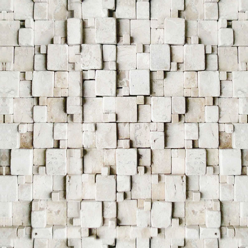 Papel De Parede Mosaico De Pedras Canjiquinha Claras