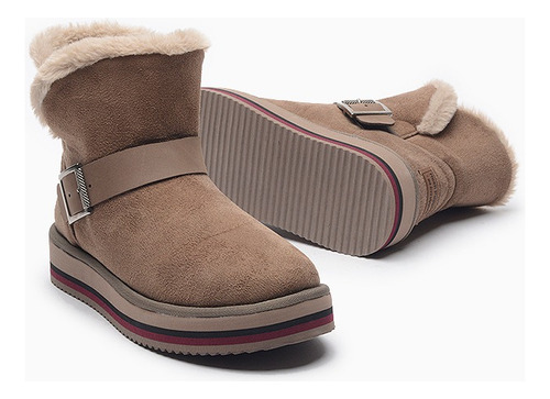 Hush Puppies Moda Mujer Bournie Pantubota Piel Hebilla