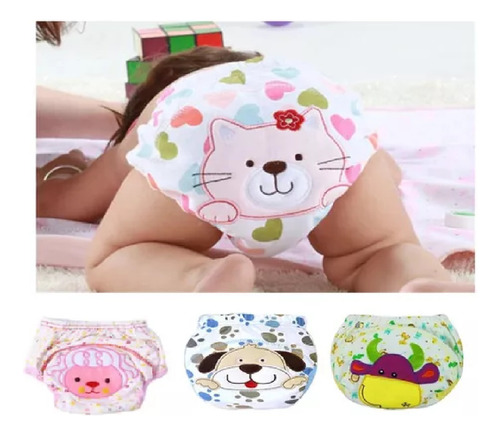 Pack X12 Unid Calzoncitos Entrenamiento Para Bebes Talla 90