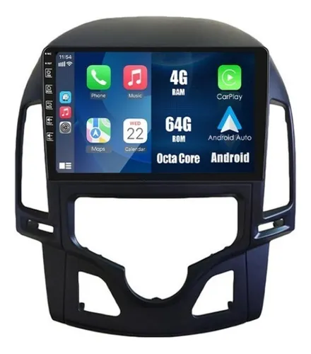 Z Radio Estéreo Android Para Hyundai I30 2009-2011 At 4+64g