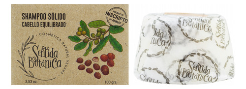 Sentida Botánica Kit X2 Shampoo Solido Equilibrado Vegano