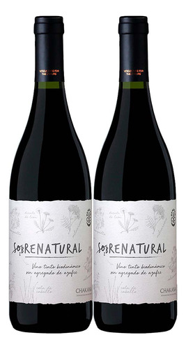 Vino Tinto Sobrenatural Bodega Chakana Caja X6 Unidades