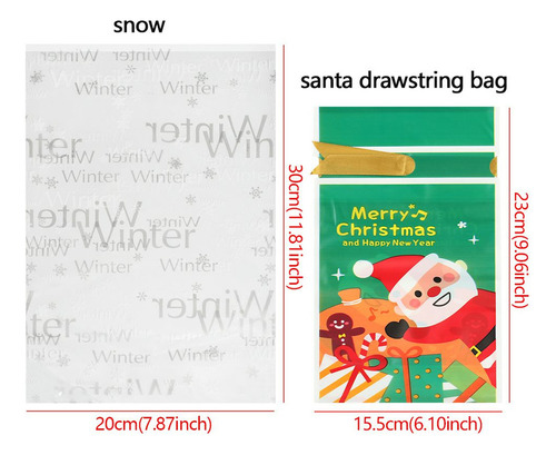 Bolsas De Caramelos Navideños, Embalaje Para Hornear, Gallet