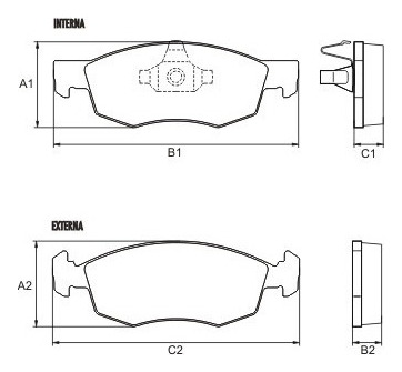 Pastillas De Freno Para Fiat Punto 1.4 8v Desde 2012 Fras-le