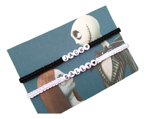 Pulseras Para Pareja Jack Y Sally Novios