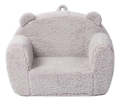 Silla De Sherpa Suave Y Cómoda Para Niños Color Gris