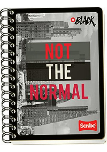 Scribe, Inblack, Cuaderno Francés Con Espiral Doble De
