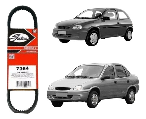 Correia Vir Alternador Corsa 1.0/1.4/1.6 8v 94-01 Basico