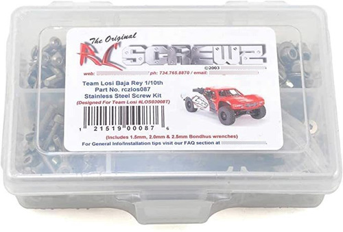 Rcscrewz Losi Baja Rey 1/10 Desert Truck Tornillo De Acero I