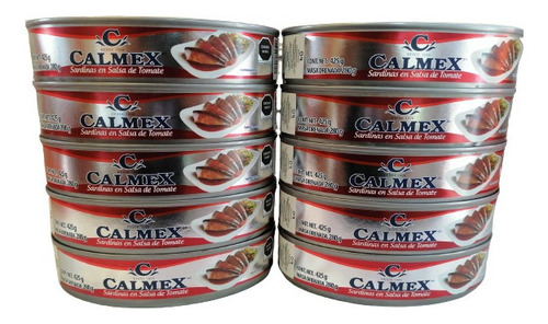 Sardinas En Salsa De Tómate Calmex Cj 24 Pz De 425 Gr C/u