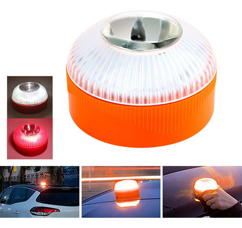 Luz De Advertencia De Luz Estroboscópica Luz Roja Blanca