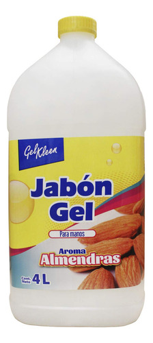 Gel Kleen Jabón Líquido Para Manos, Fragancia Almendras, Galón De 4 L, 1 Cuenta