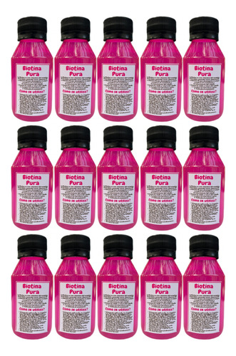 Biotina Pura Anticaída Capilar 15 Unidades De 100 Ml