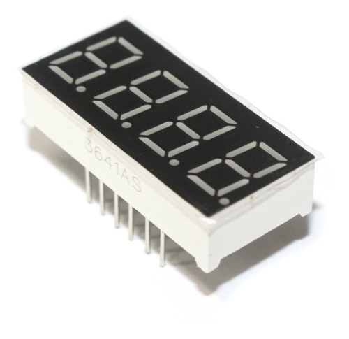 50x Display Led 7 Segmentos 4 Digitos 0.36 Vermelho