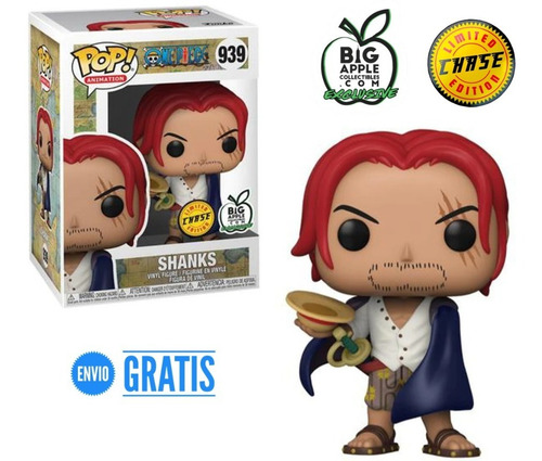 Shanks -939- Funko Pop Chase Version One Piece Big Apple Gdl