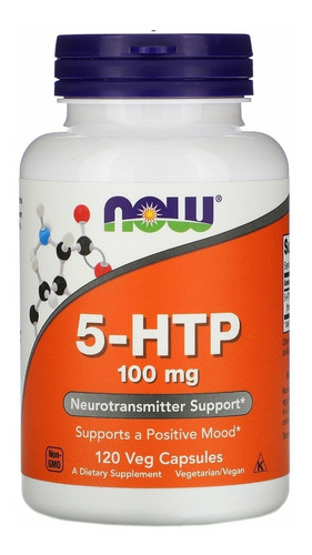 Now 5 Htp 100 Mg, 120 Cápsulas, Importado Eua