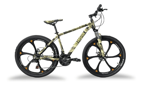 Mountain Bike Monk Taktik Mtb R26 21v Frenos De Disco Bici