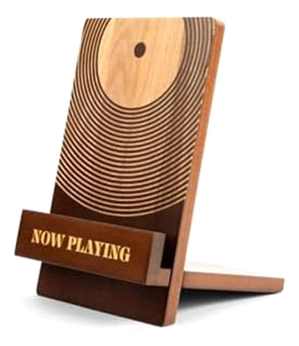 Ahora Suena Vinyl Record Stand Classic Wood Ahora Suena Reco