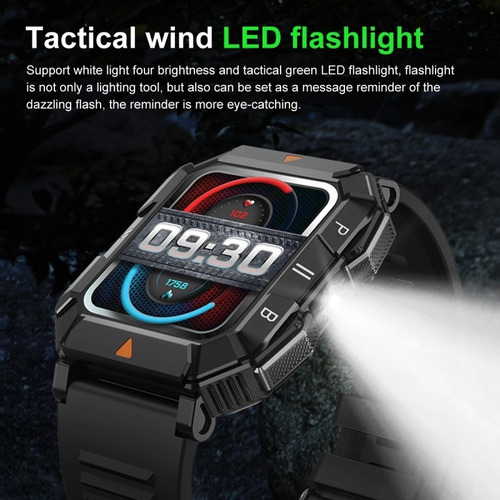 Reloj Inteligente Lemfo Con Linterna Led Bluetooth Calling