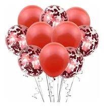 Comprar Set 10 Globos \u002F Globos Color Y Globos Transparente Confetti 