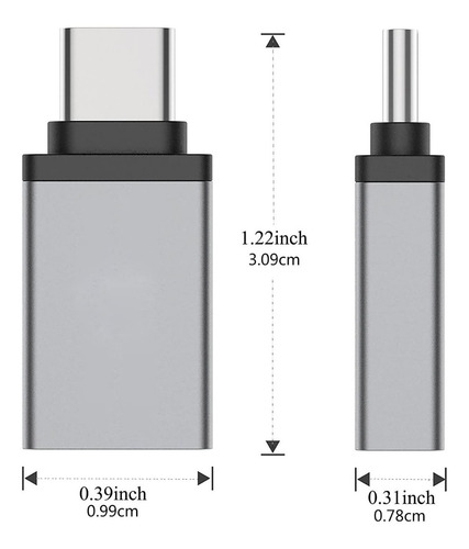 Imagen 7 de 8 de Adaptador - Usb 3.0 Hembra A Usb-c Macho