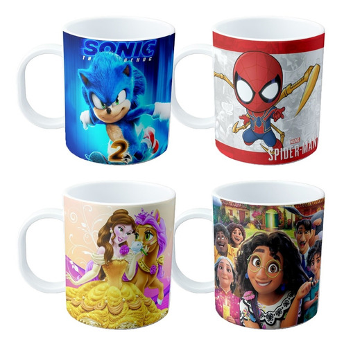 Taza De Plastico X 25 Unidades - Varios Modelos Cumpleaños