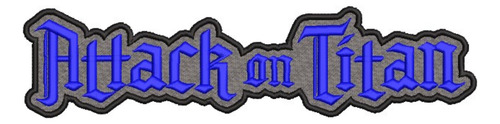Patch Bordado Termocolante-desejo-jogo-attack On Titan Azul Lisa