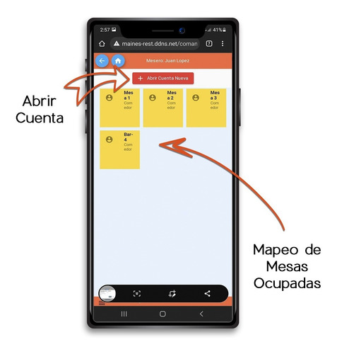 Comandero Movil Para Restaurant- Android