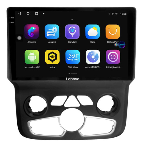 Multimídia Lenovo Dodge Ram 2013/2018 Octacore 4+64gb 2k 9p