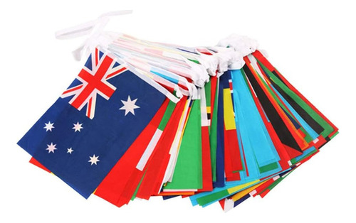 Banderas Del Mundo Internacionales 100 Pcs Banderas Colgante