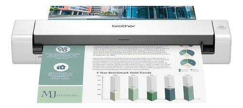 Escáner De Documentos Brother Portátil DS740D 600x600 Dpi Bl /v Color Blanco