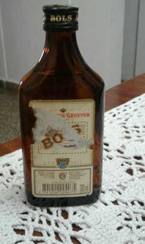 Antigua Botella Petaca De Ginebra Bols