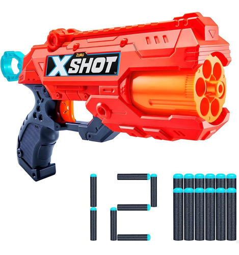 Pistola Revolver Lanza Dardos X-shot Excel Reflex 6 Cuota